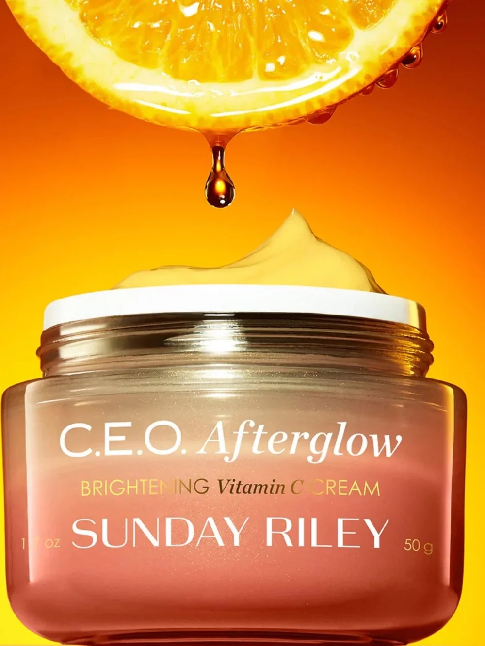 Sunday Riley C.E.O. Afterglow Brightening Vitamin C Gel Cream - 1.7 fl oz NWT - Picture 15 of 16